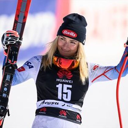 Shiffrin makes podium to take overall World Cup lead on return from Olympics