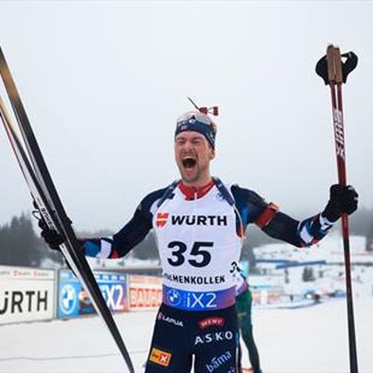 Holmenkollen | Sturla Holm Laegreid blijft foutloos bij schieten en wint – volledig Noors podium