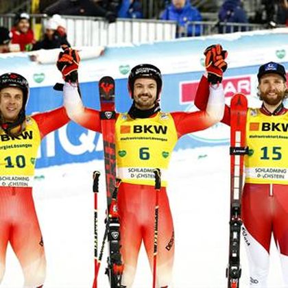 Swiss one-two in Schladming as Meillard takes victory from Caviezel