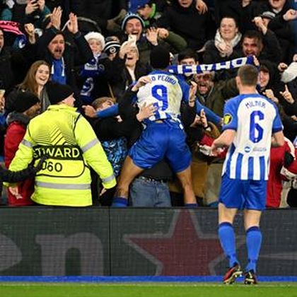 Brighton 1-0 Marseille: Joao Pedro hits late winner as Roberto De Zerbi’s side qualify for Europa League last 16 - Eurosport