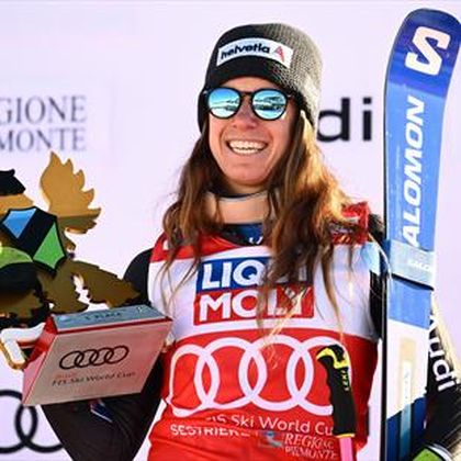 Bassino wins giant slalom in Sestriere to claim first World Cup victory