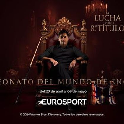 Eurosport ofrecerá el asalto de Ronnie O'Sullivan a la Triple Corona en el Campeonato del Mundo
