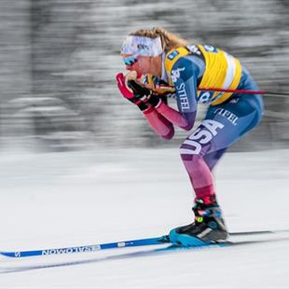 Tour de Ski | Er staat geen maat op Jessie Diggins - wint achtervolging met driekwart minuut