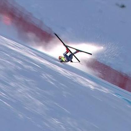 Impactante caída de Sofia Goggia a toda velocidad en su descenso en Bansko