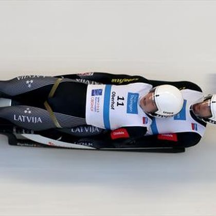 Bots and Plume lead Latvia to dream start at Luge World Championships