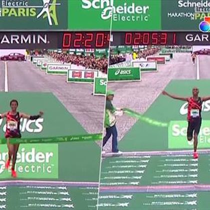Paris Maraton i Etiopiens farver – Se vinderne løbe over målstregen her
