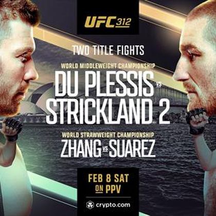 Hoe laat en waar kijk je live naar UFC 312: Du Plessis vs. Strickland 2?