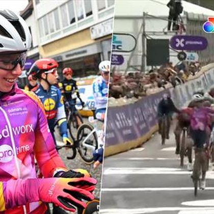 Kaotisk løb ender i hollandsk sejr til Lorena Wiebes – se afslutningen på løbet her