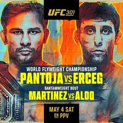 UFC 301 | Pantoja vs. Erceg uitslagen