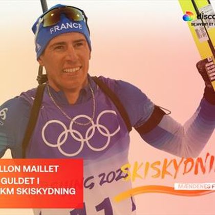 Fransk skiskytte vipper norsk mester af skamlen og sikrer femte medalje til Frankrig – se det her