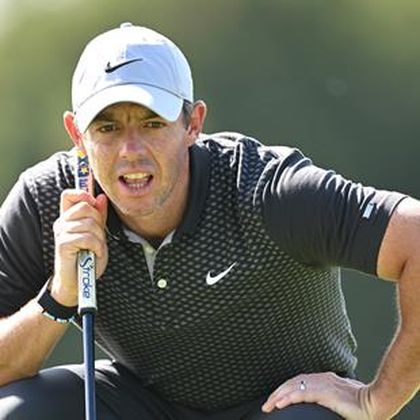 McIlroy hits epic shot where divot goes as far as ball, charges up leaderboard