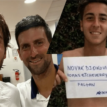 Tennis | Djokovic verslaat Etcheverry in bijzondere ontmoeting - Argentijn groot fan van Djokovic