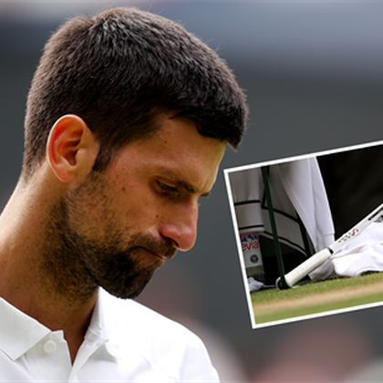 Djokovic fined for smashing racquet against net post in Wimbledon final