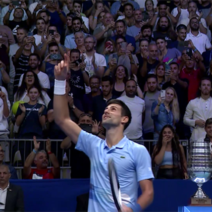 Rezumatul partidei Djokovic - Safiullin! Sârbul s-a impus în două seturi și e în finală la Tel Aviv