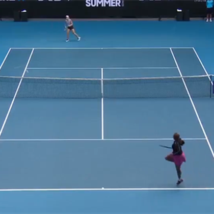 WTA Yarra Valley Classic: ¡Qué manera de pegarle, Serena!