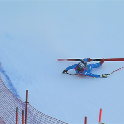 100 km/h fölötti tempónál esett hatalmasat a lesikló olimpiai bajnok Goggia