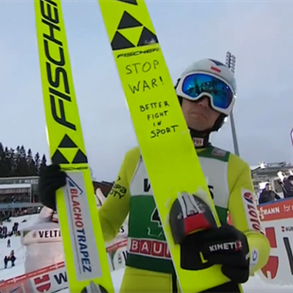 "Stop war!" Stoch fliegt in Lahti mit klarer Botschaft auf den Skiern