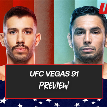 UFC Vegas 91 | Nicolau & Perez moeten winnen om mee te blijven draaien aan de top (Preview)