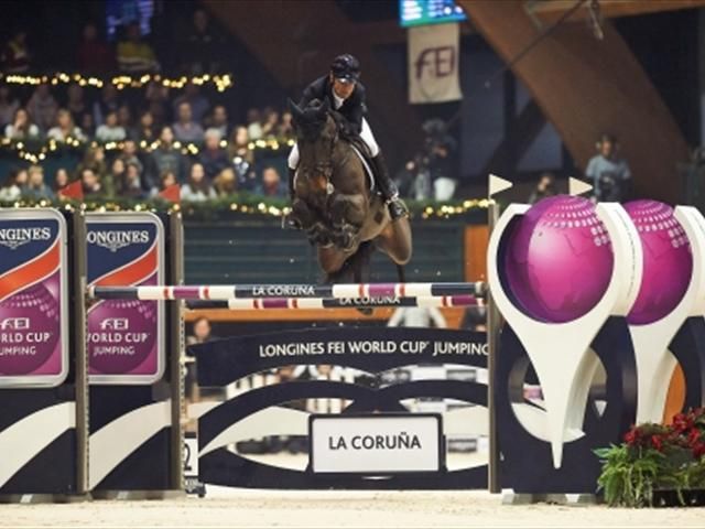 Carlos Lopez wins Longines FEI World Cup Jumping qualifier leg in