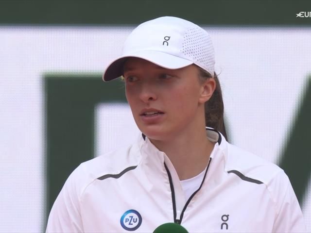 Iga Świątek w przemowie po meczu z Karoliną Muchovą w finale Roland