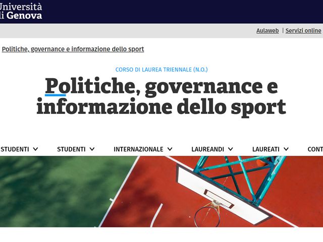 Nasce a Genova la laurea triennale in politiche dello sport: in