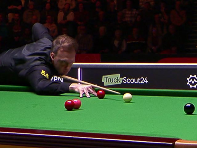Judd Trump mit 101er-Break im ersten Frame im German-Masters-Finale ...