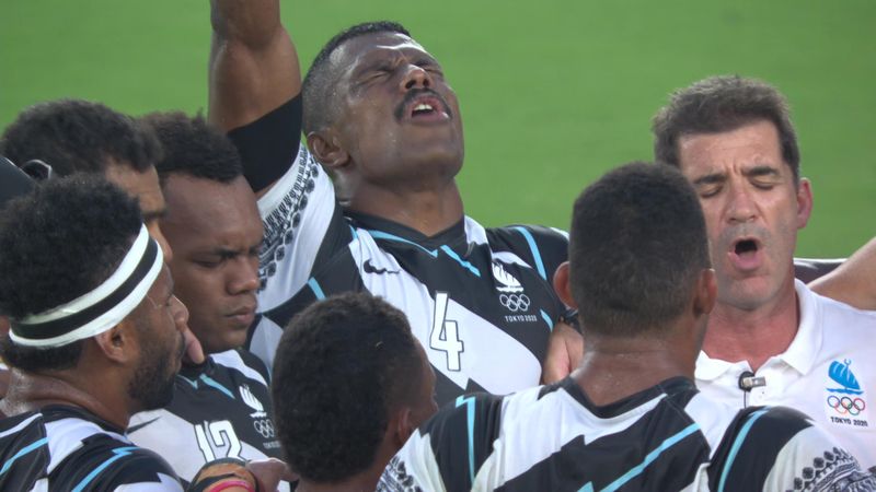 'Magnificent' Fiji belt out emotional song after winning rugby gold