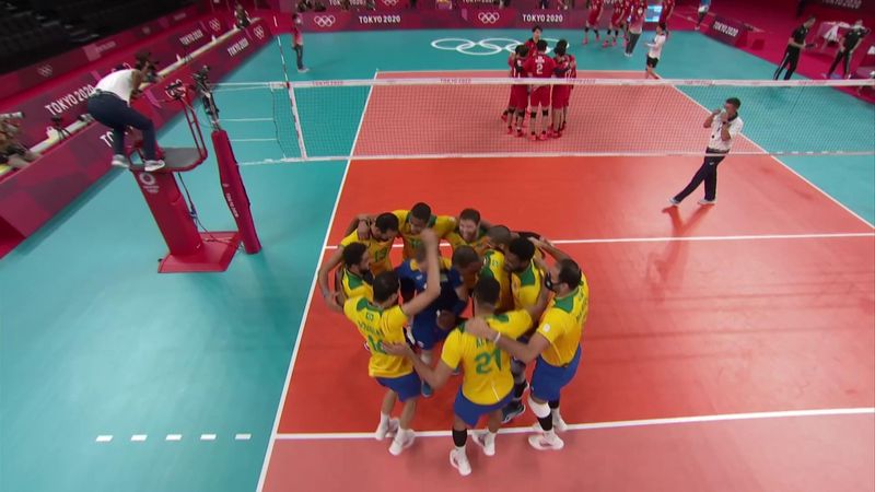Tokyo 2020 - Brazil vs Japan - Volleyball Men's Quarterfinal - Olympic Highlights