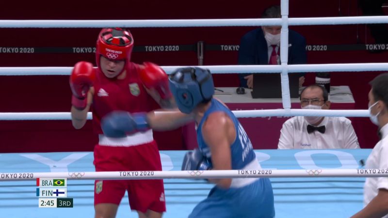 Tokyo 2020 - Brazil mod Finland - Boxing - Women's Light (57-60kg) – OL-højdepunkter