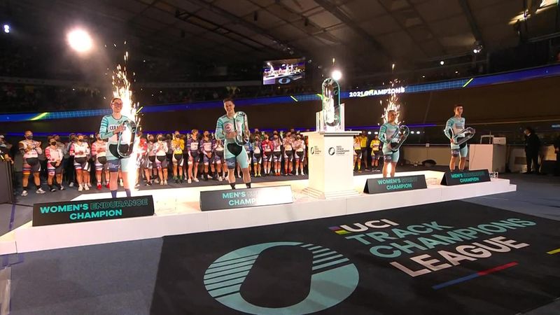UCITCL Londen | Lavreysen straalt tijdens uitreiking Champions League-trofee