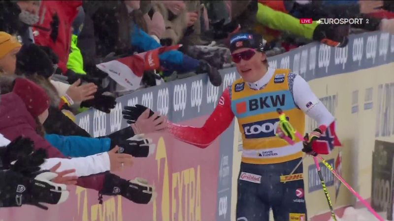 Davos | Klaebo verrast op de sprint Ustiugov met fantastische inhaalactie