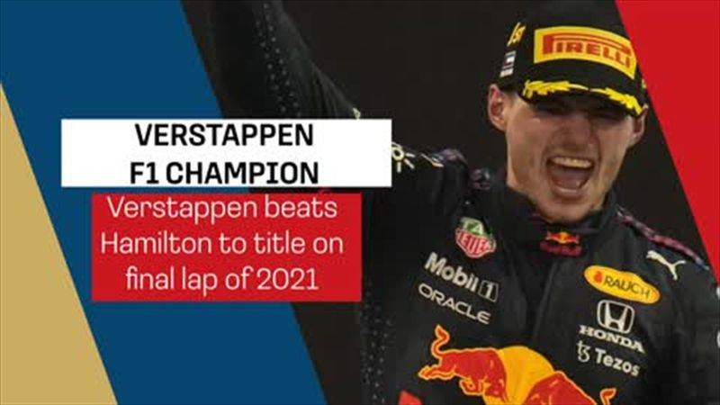 Verstappen beats Hamilton on final lap of 2021 to win maiden F1 title