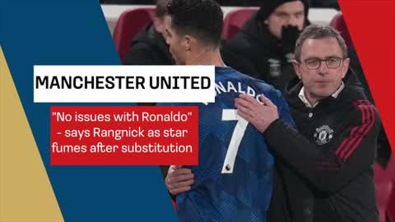‘I would always do it again’ - Rangnick defends ‘right decision’ to substitute Ronaldo at Brentford