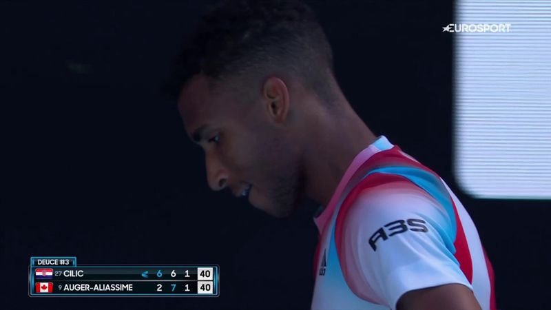 'Quick, but not quick enough' - Auger-Aliassime almost breaks Cilic