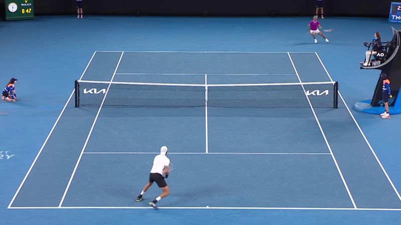 "Return wie eine alte Kartoffel": Nadal schafft Break im zweiten Satz