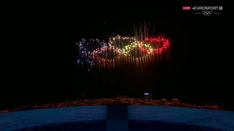 'Beijing has delivered' - Olympic rings formed out of fireworks to end opening ceremony