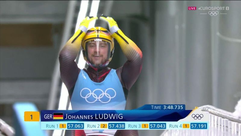 Germany's Ludwig races to inspired gold with winning luge run