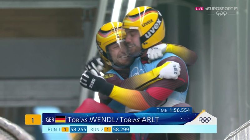 Tobias Wendl și Tobias Arlt au cucerit medalia de aur în proba de dublu sanie masculin