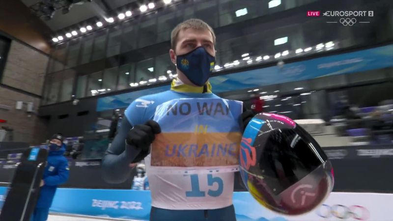 'No war in Ukraine' - Skeleton athlete Heraskevych makes statement in Beijing