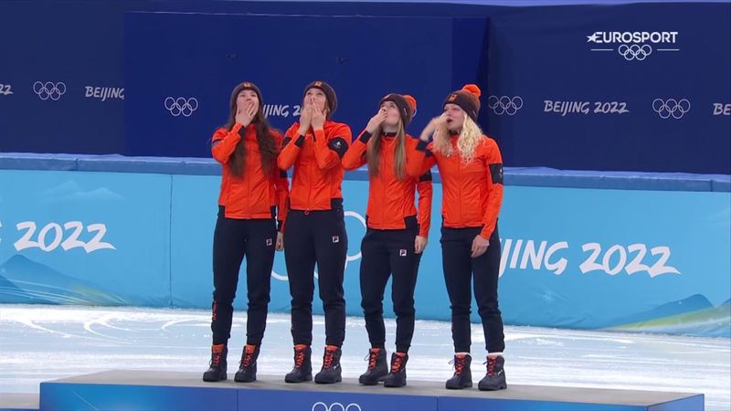 'That's what it means' - Netherlands team blow kisses at late team-mate on podium