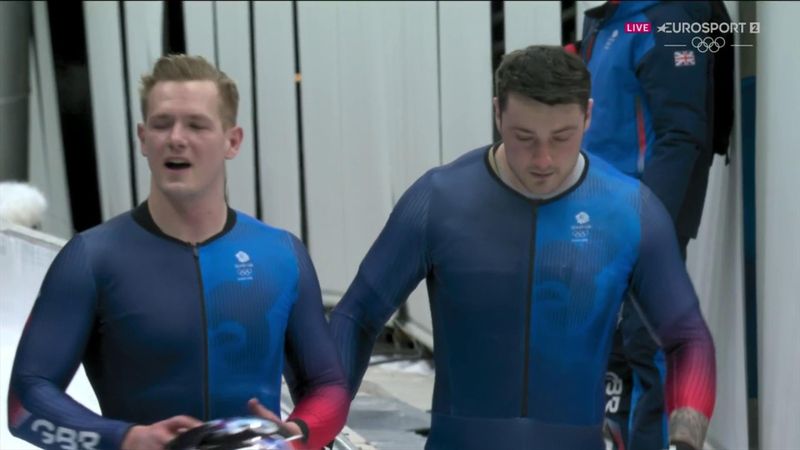 'Very disappointed' - GB bobsleigh duo Hall and Gleeson suffer crash