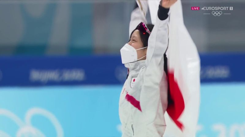 Tearful Takagi celebrates emotional gold in 1000m speed skating