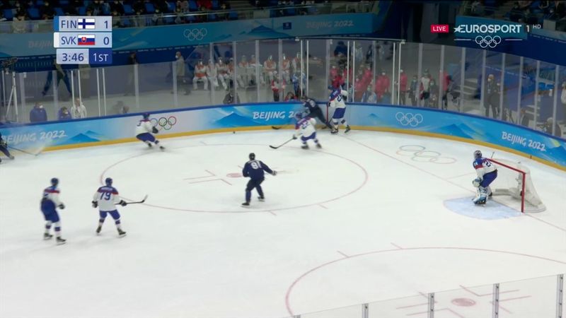 Finlanda a marcat primul gol al semifinalei cu Slovacia la hochei masculin