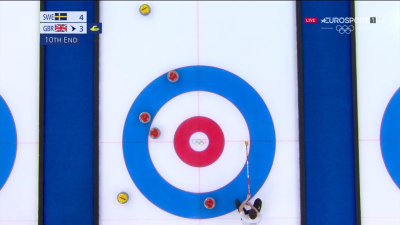 Finala masculină de curling, dintre Suedia și Marea Britanie, a intrat în prelungiri
