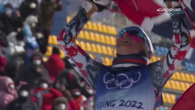 Beijing 2022 | Johaug is wind en kou de baas en pakt derde goud van de Spelen