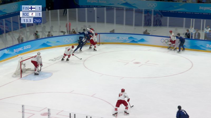 Bunyó a finn-orosz férfi jégkorong döntőn