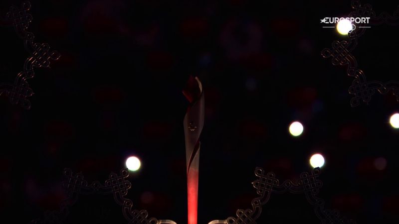 'There it goes' - Watch moment Olympic flame is extinguished at Beijing 2022
