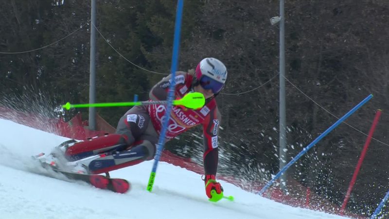 'Just holds on' Kristoffersen's second run secures World Cup win