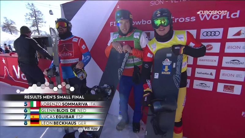 Veysonnaz | Glenn de Blois zesde bij wereldbekerfinale snowboardcross