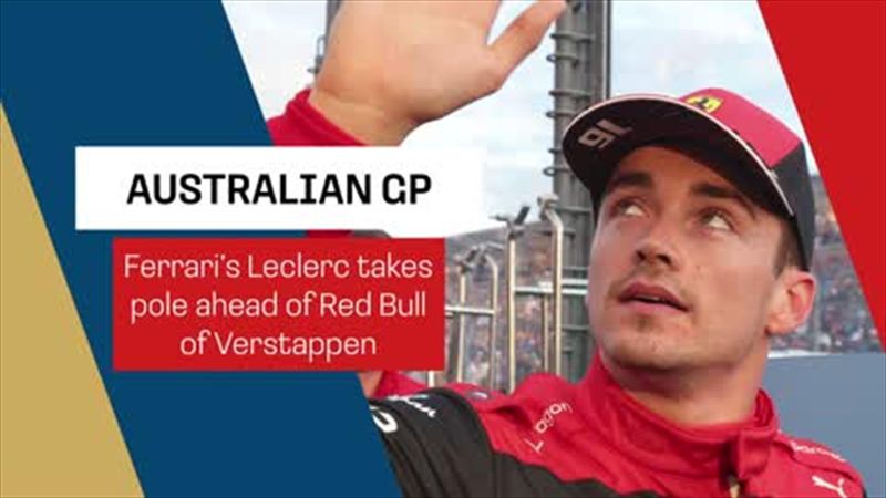 'Never struggled with the sun like that' - Leclerc after taking pole at Australian Grand Prix